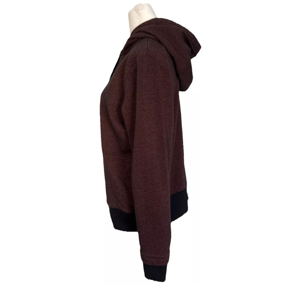 Under Armour Threadborne Women’s PullOver Hoodie Sweatshirt Medium Burgundy - Picture 12 of 14